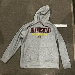 Large champion U of M sweatshirt